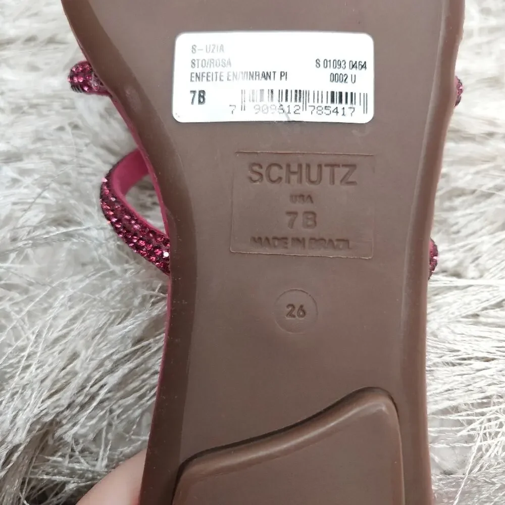 Pink Rhinestone sandal sz 7 by Schutz
